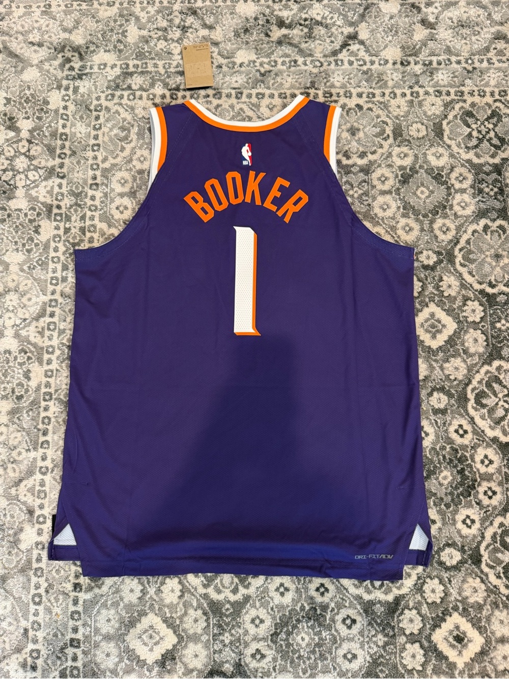 Devin Booker Suns Nike Authentic Icon Jersey Purple Size 52
